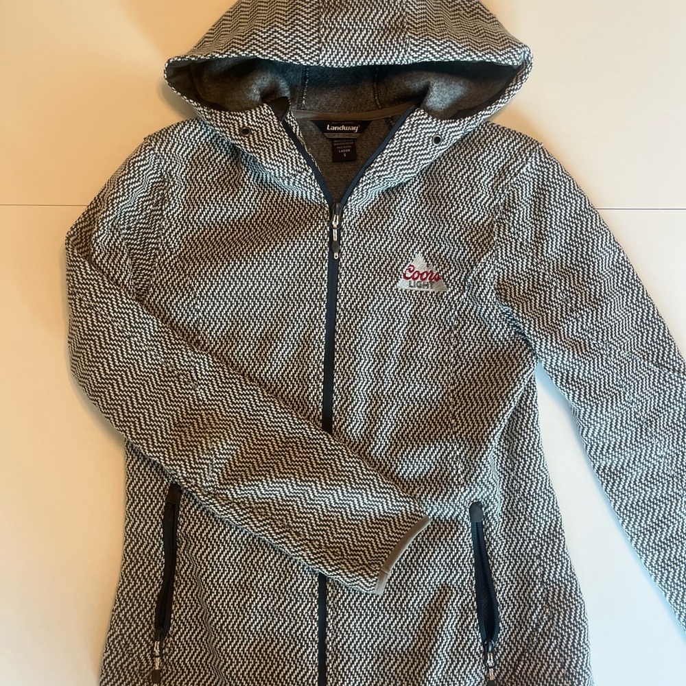 Small Coors Light Soft Shell Zip Hoodie